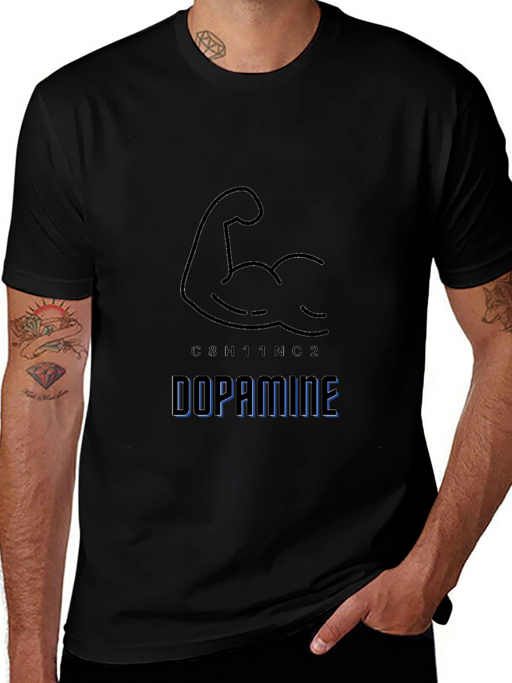 Dopamine Graphic Tee - Gym Motivation Shirt