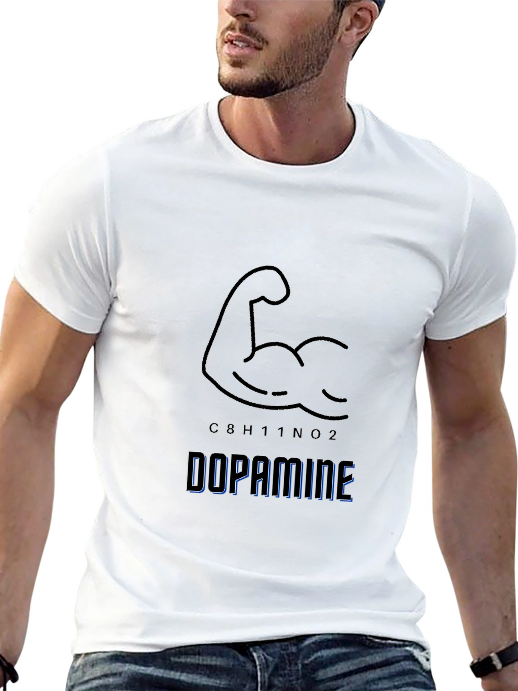 Dopamine Graphic Tee - Gym Motivation Shirt