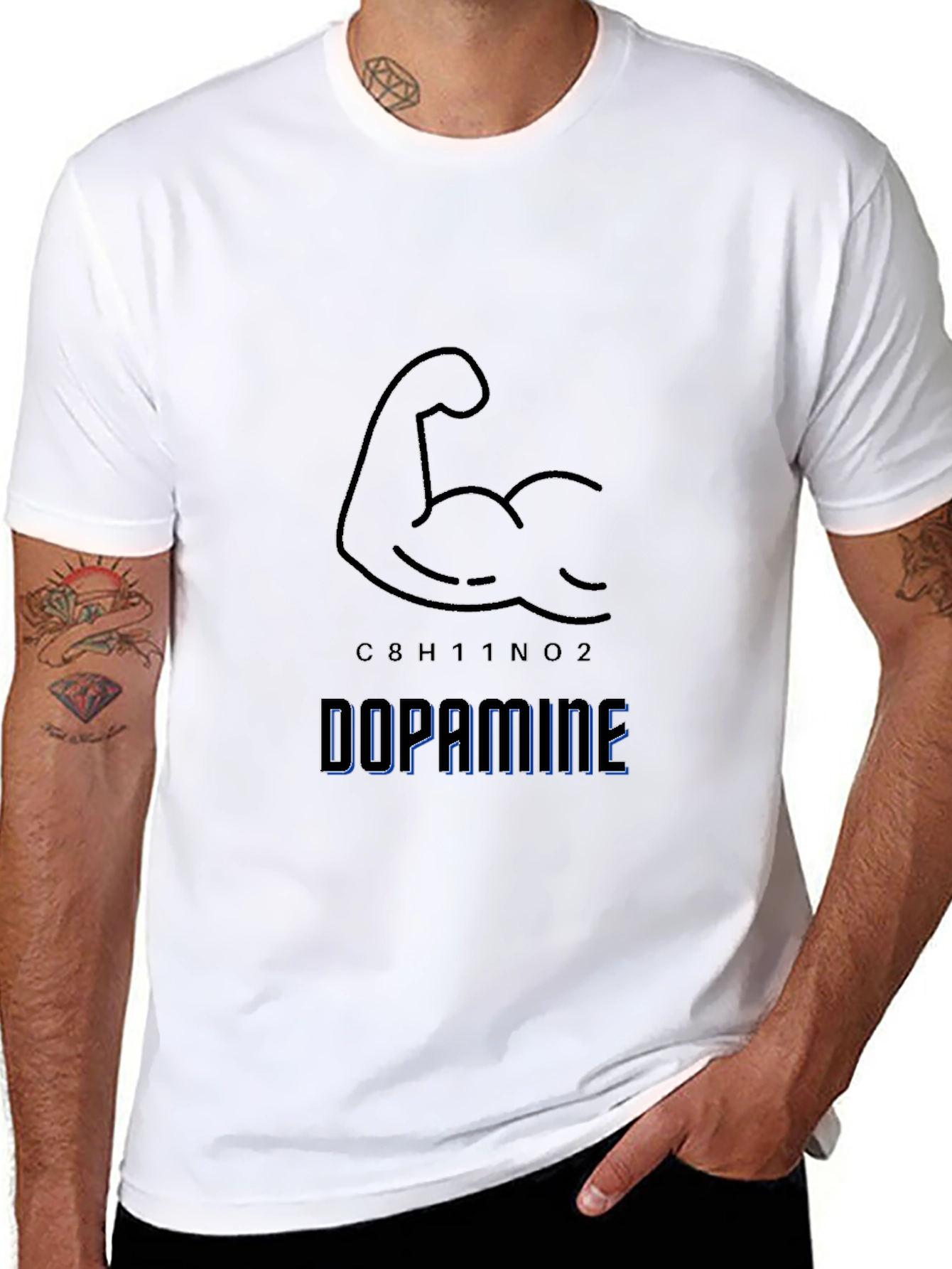 Dopamine Graphic Tee - Gym Motivation Shirt