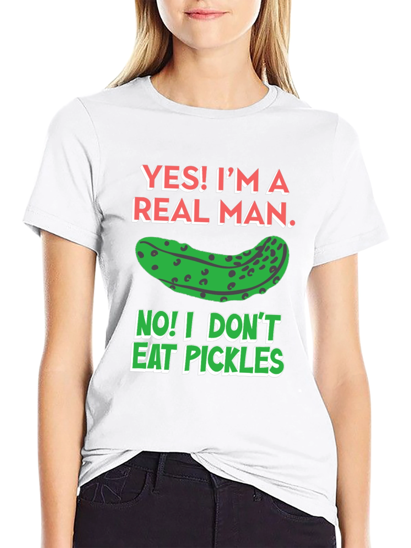 Funny Pickle T-Shirt - Real Man Humor Tee