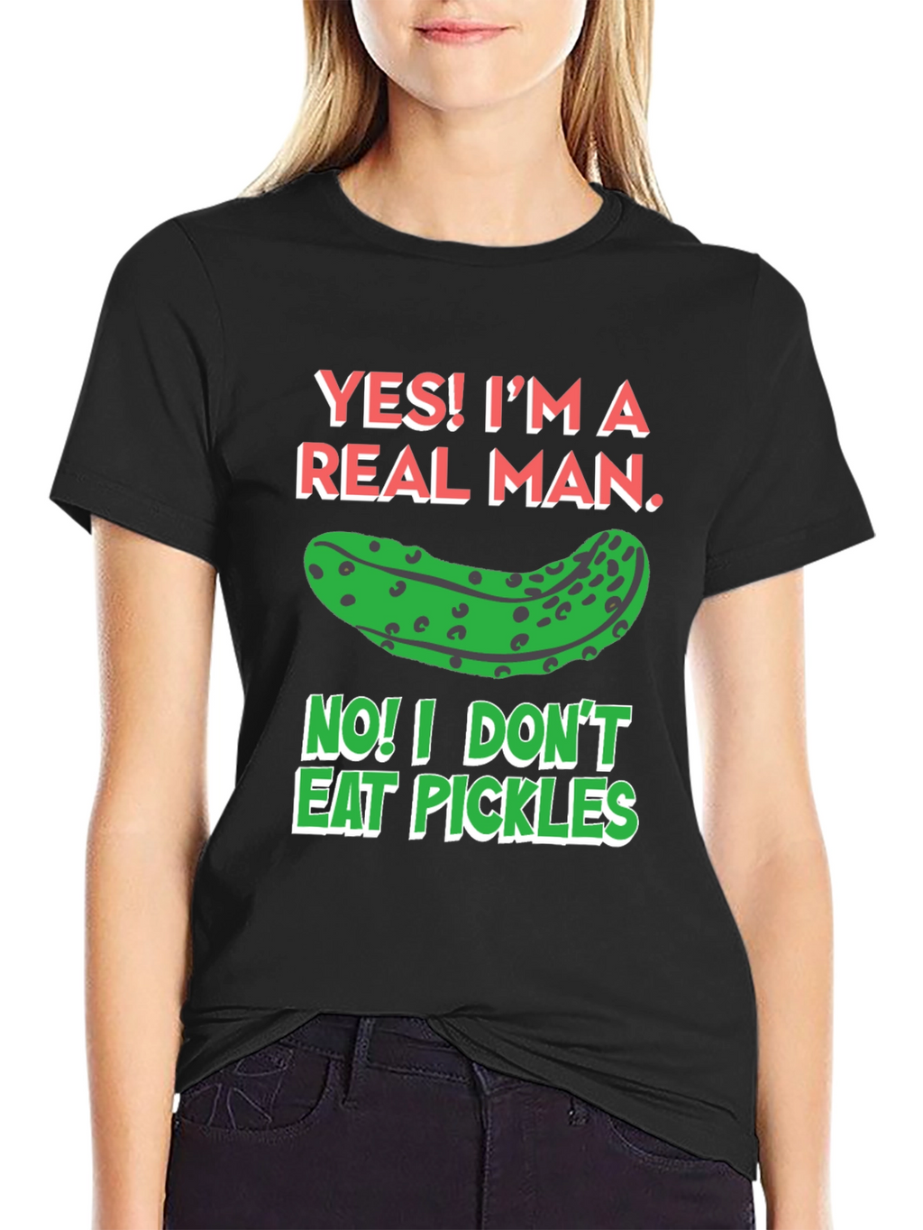 Funny Pickle T-Shirt - Real Man Humor Tee