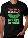 Funny Pickle T-Shirt - Real Man Humor Tee