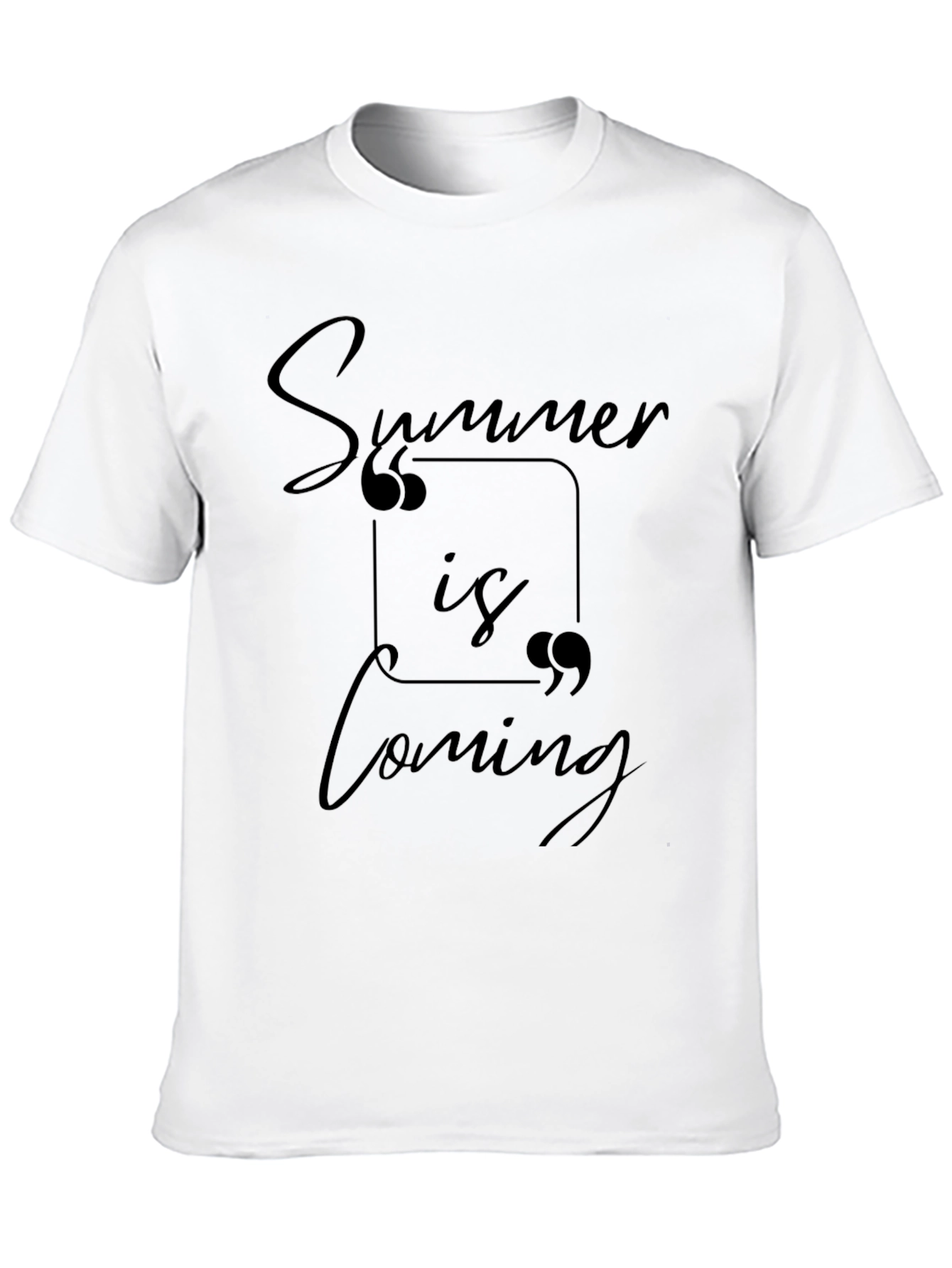 Summer is Coming Black Graphic Tee