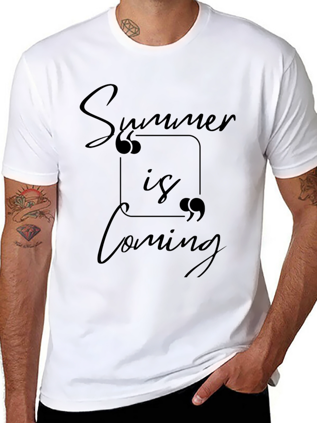 Summer is Coming Black Graphic Tee