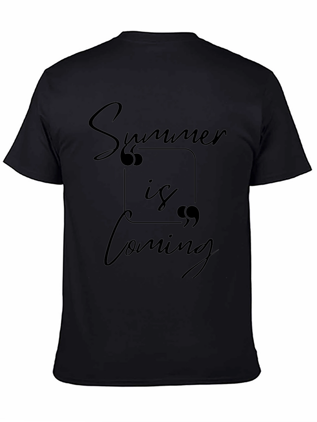 Summer is Coming Black Graphic Tee