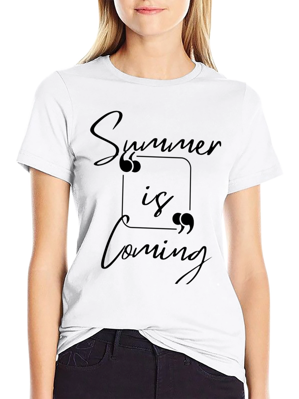 Summer is Coming Black Graphic Tee