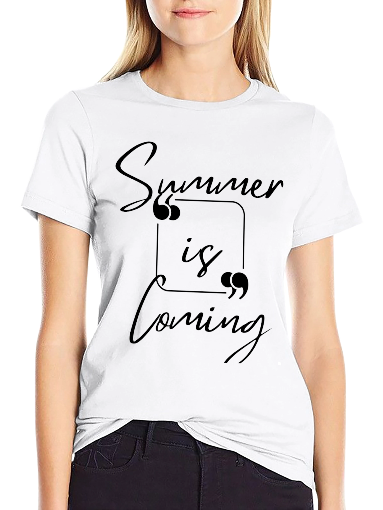 Summer is Coming Black Graphic Tee
