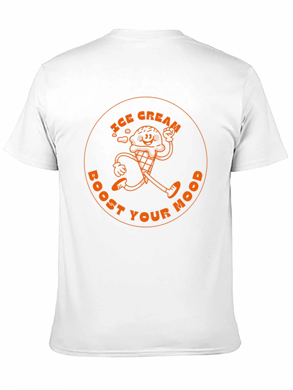 Ice Cream Boost Your Mood Black Graphic T-Shirt