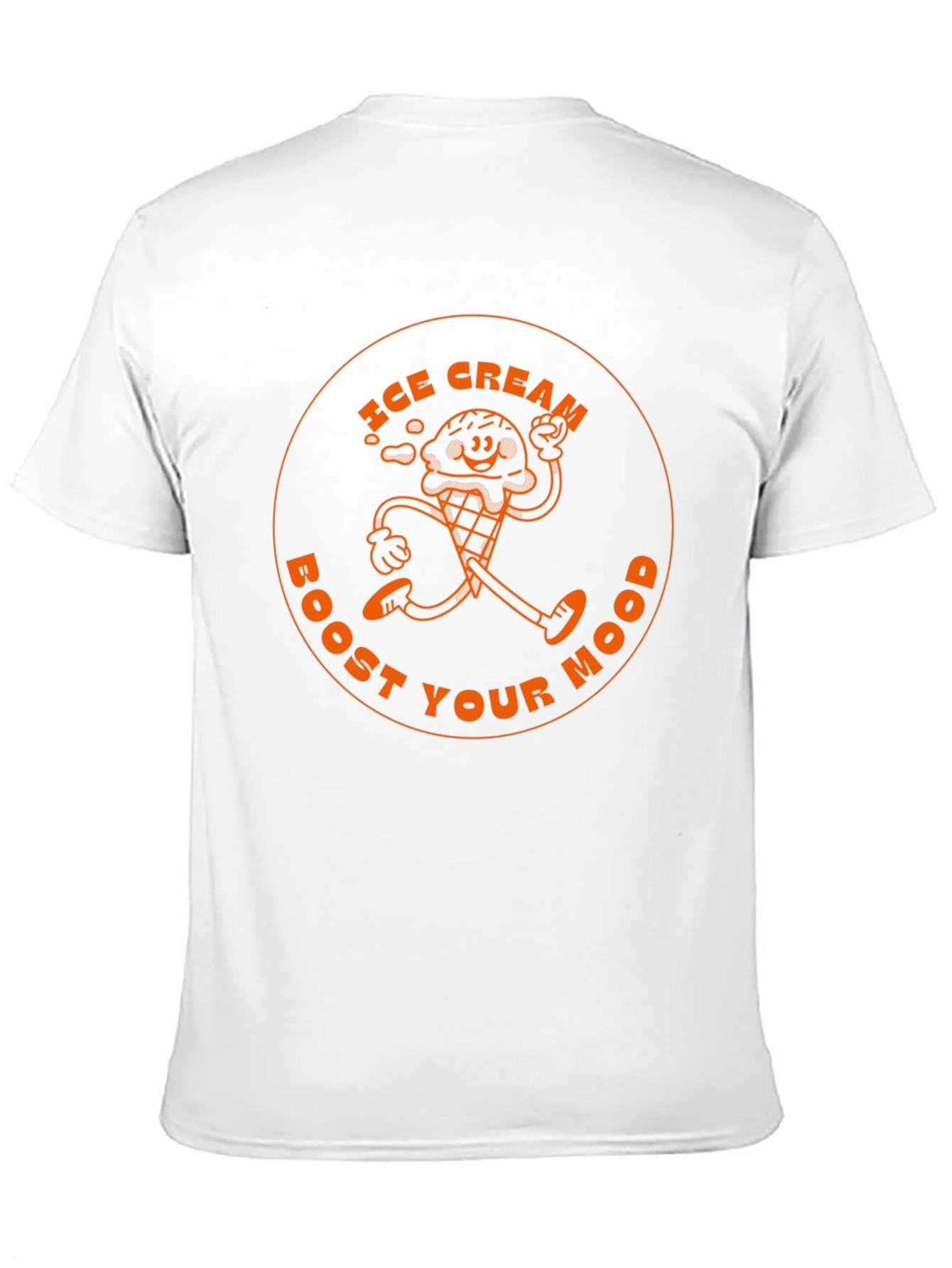 Ice Cream Boost Your Mood Black Graphic T-Shirt