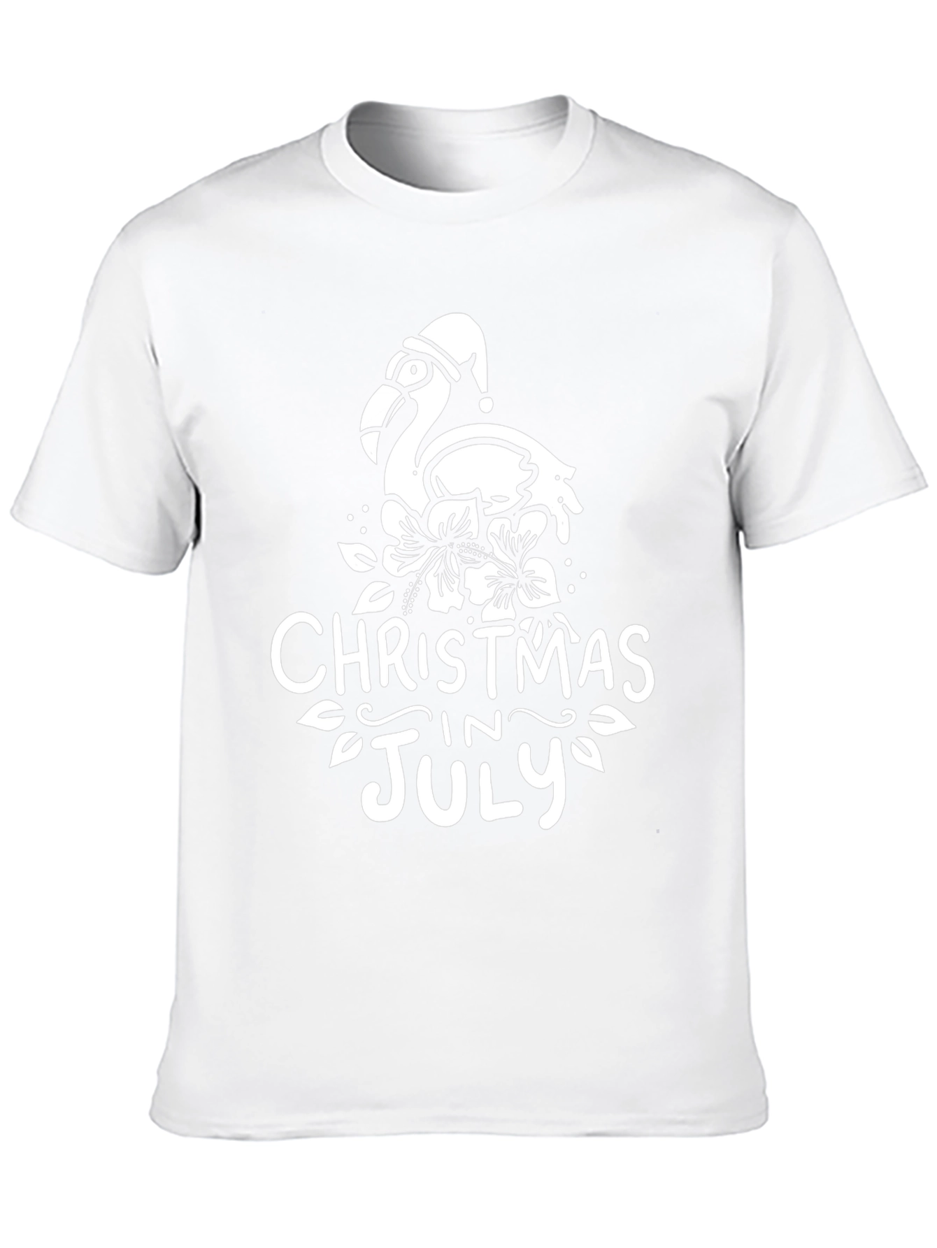 Christmas in July Flamingo Graphic Tee