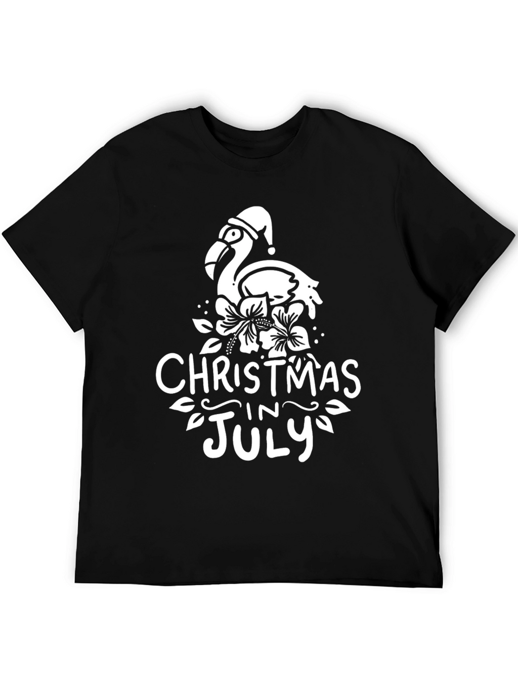 Christmas in July Flamingo Graphic Tee