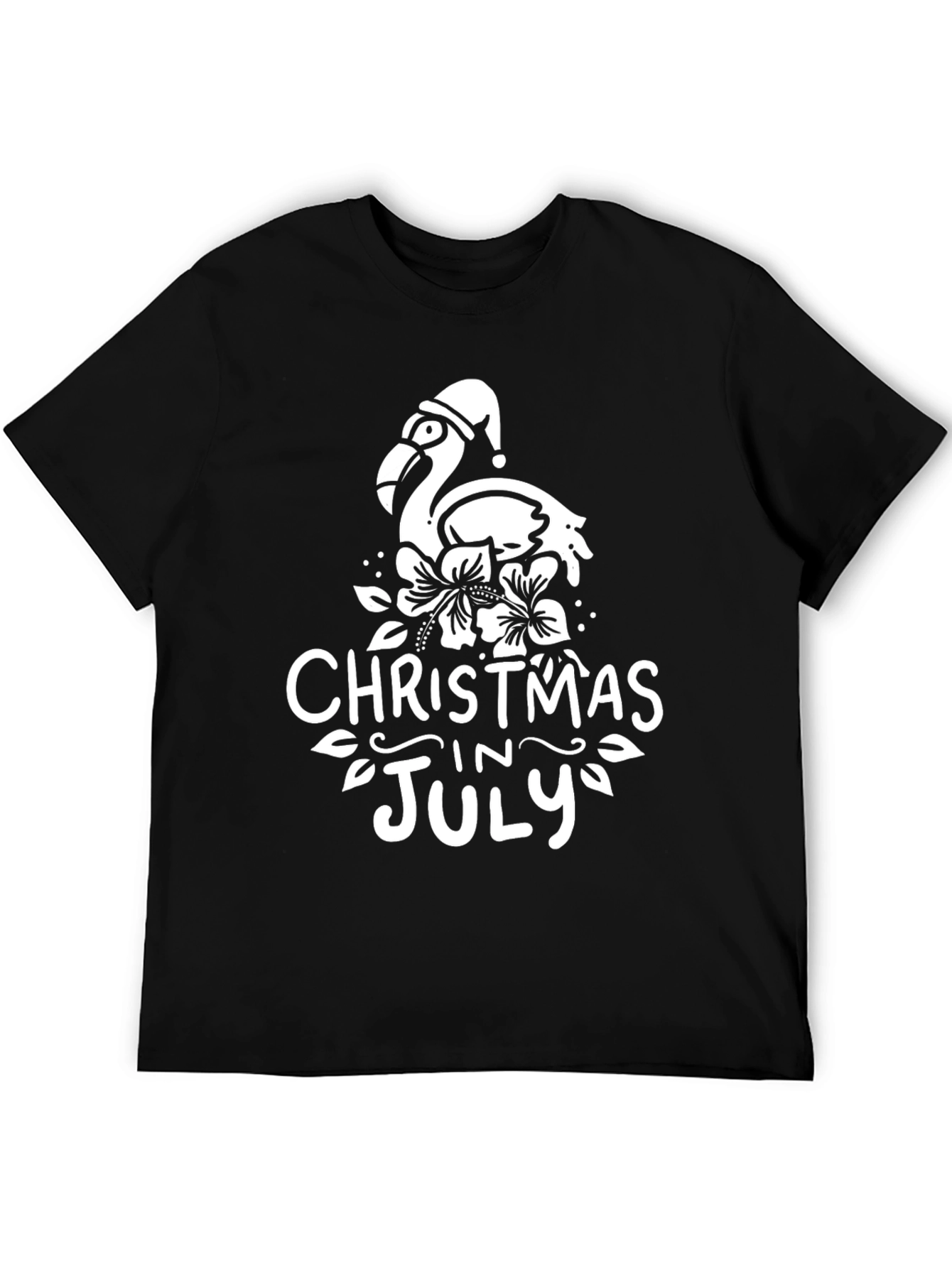 Christmas in July Flamingo Graphic Tee