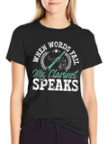When Words Fail Clarinet Speaks T-Shirt