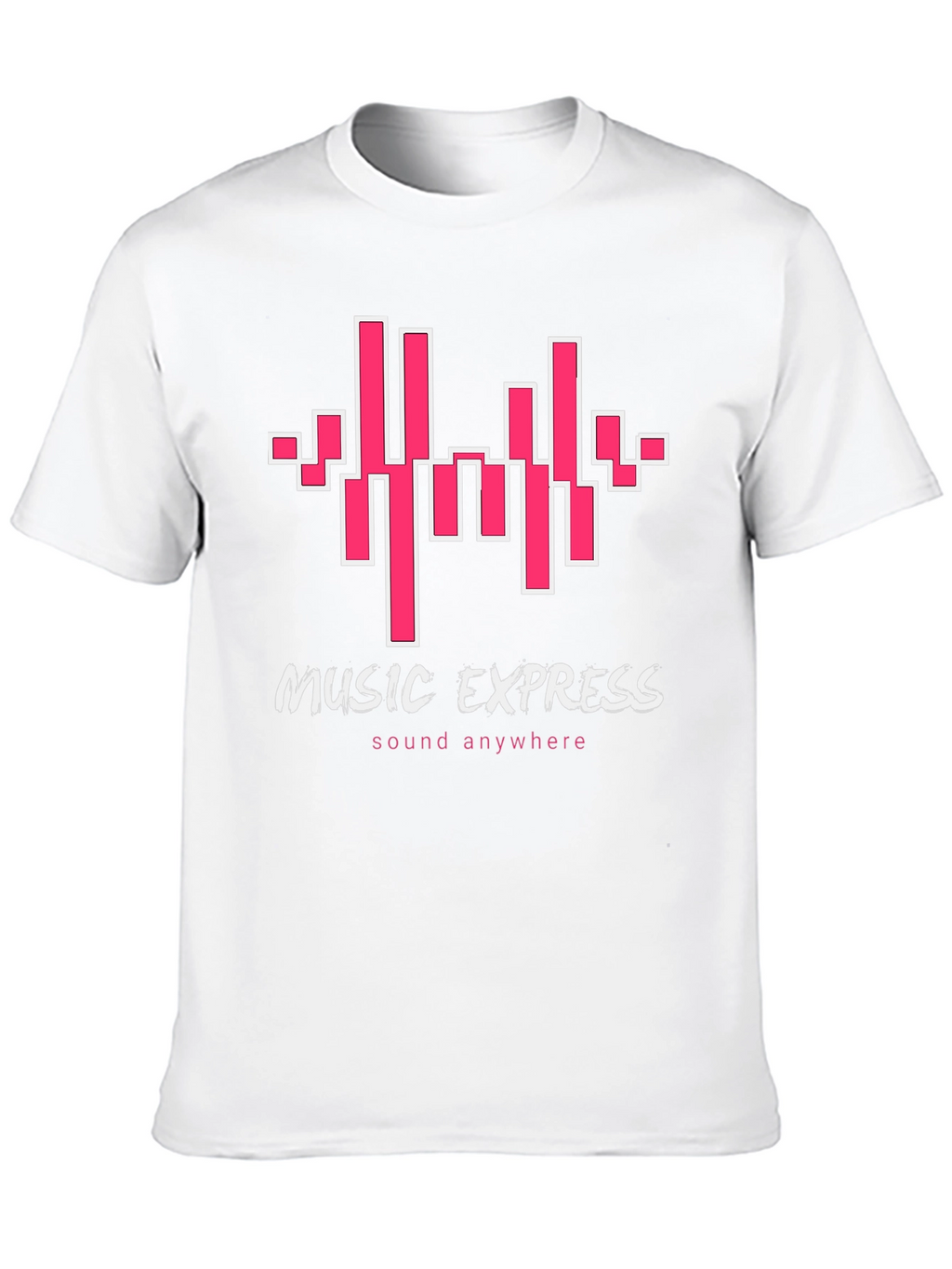 Music Express Black Graphic Tee - Sound Anywhere