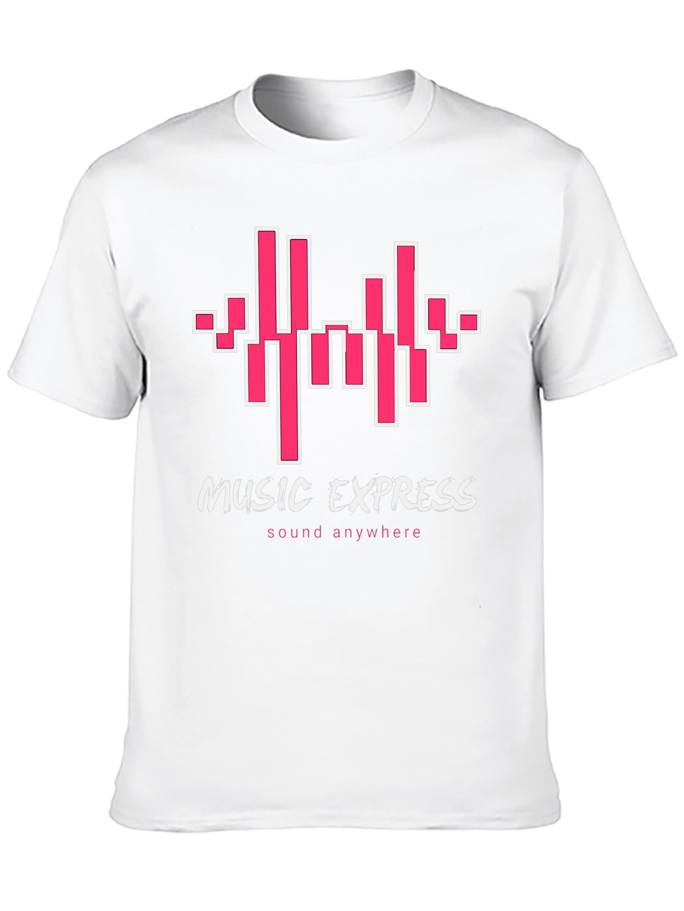 Music Express Black Graphic Tee - Sound Anywhere