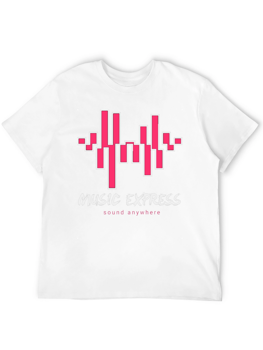 Music Express Black Graphic Tee - Sound Anywhere