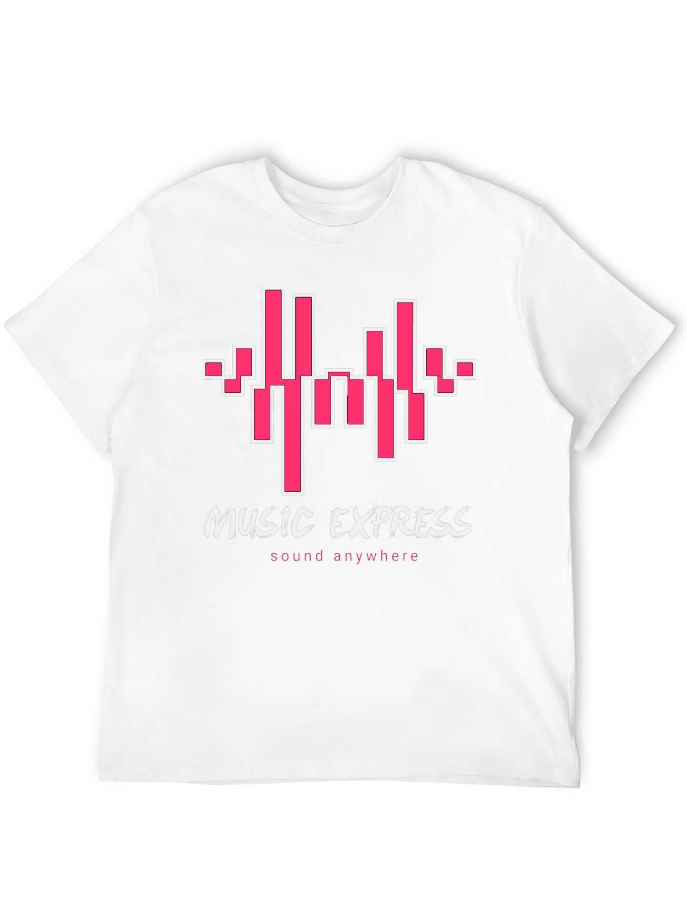 Music Express Black Graphic Tee - Sound Anywhere
