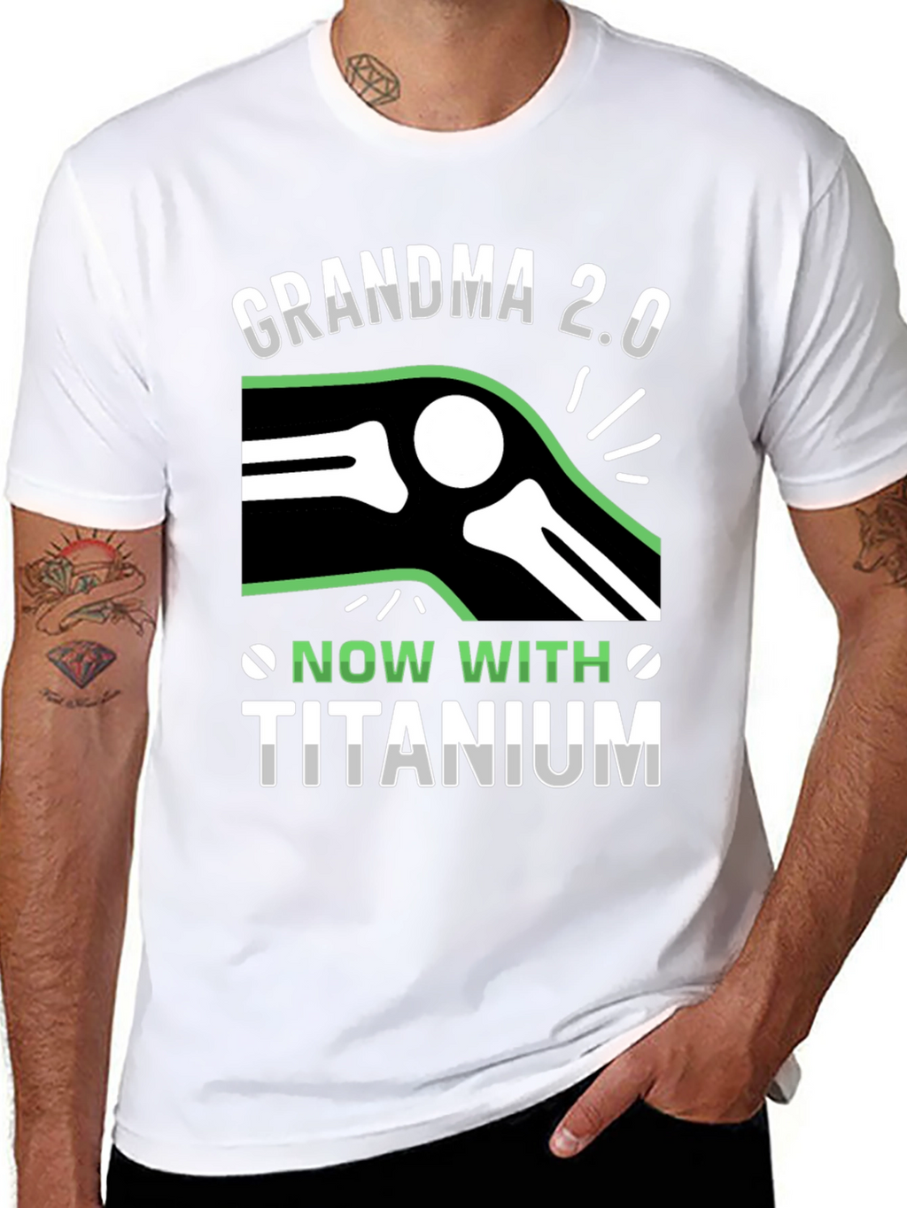 Grandma 2.0 Titanium Knee Replacement T-Shirt