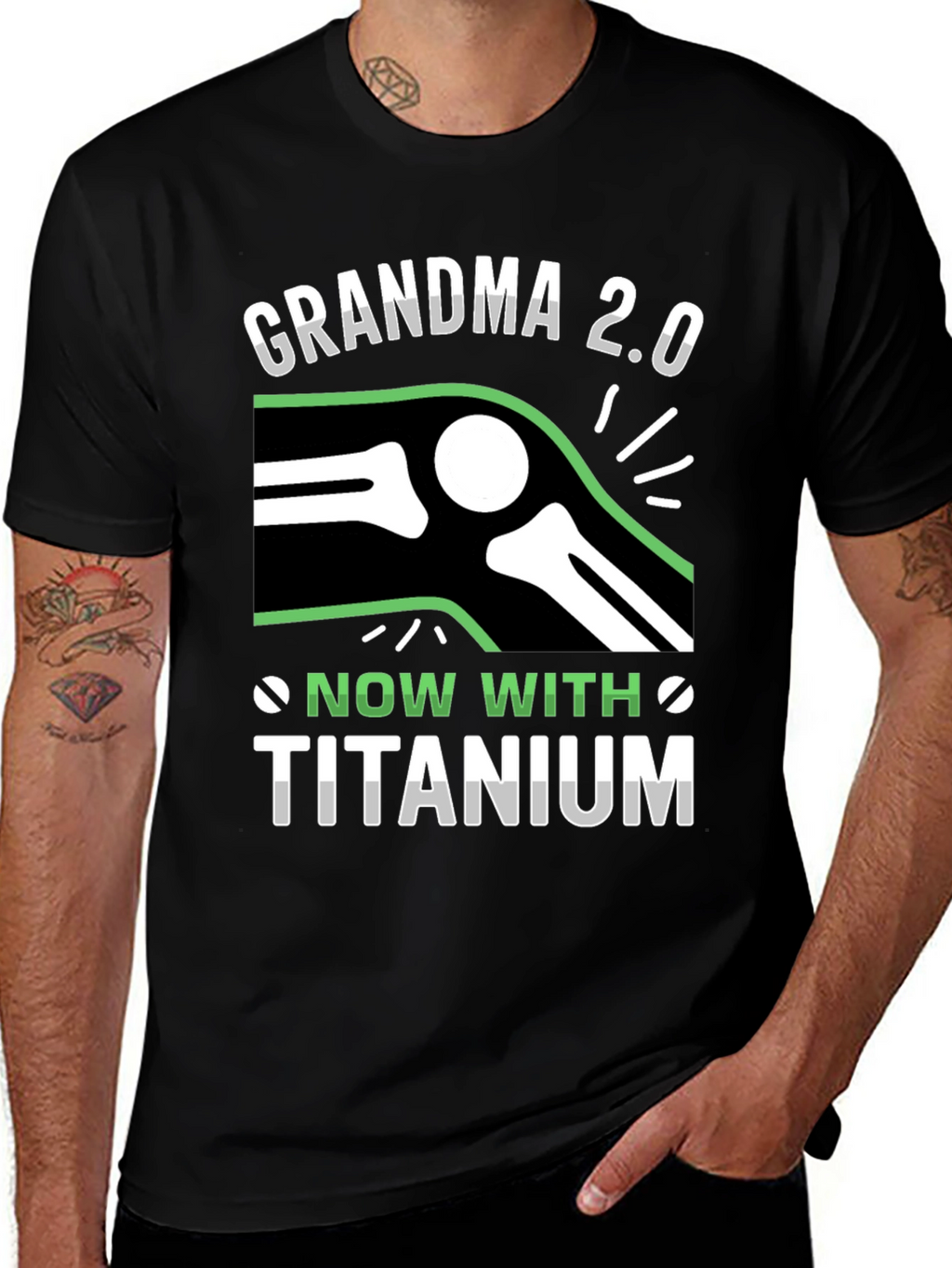 Grandma 2.0 Titanium Knee Replacement T-Shirt