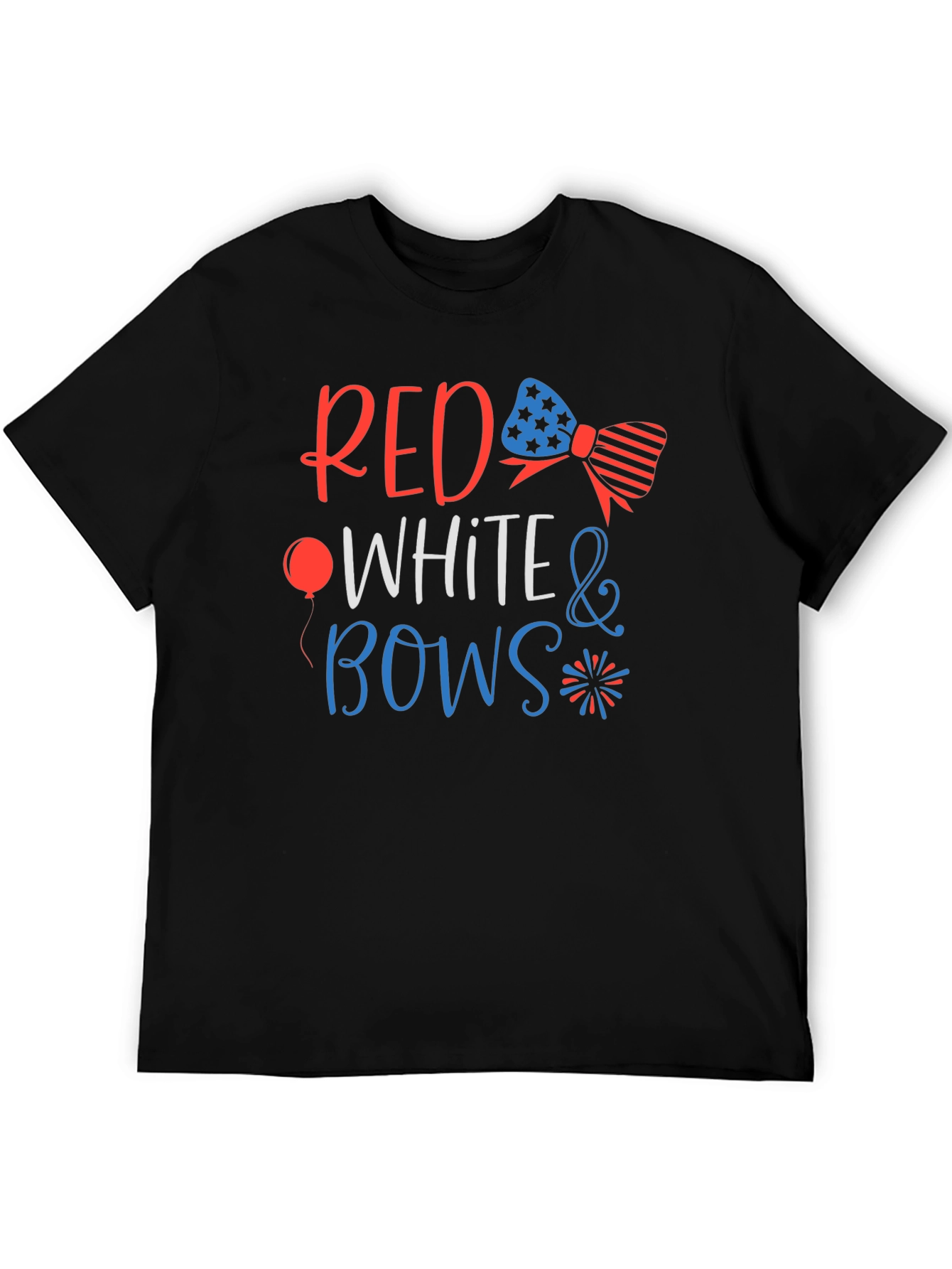 Red White & Bows Patriotic Graphic T-Shirt