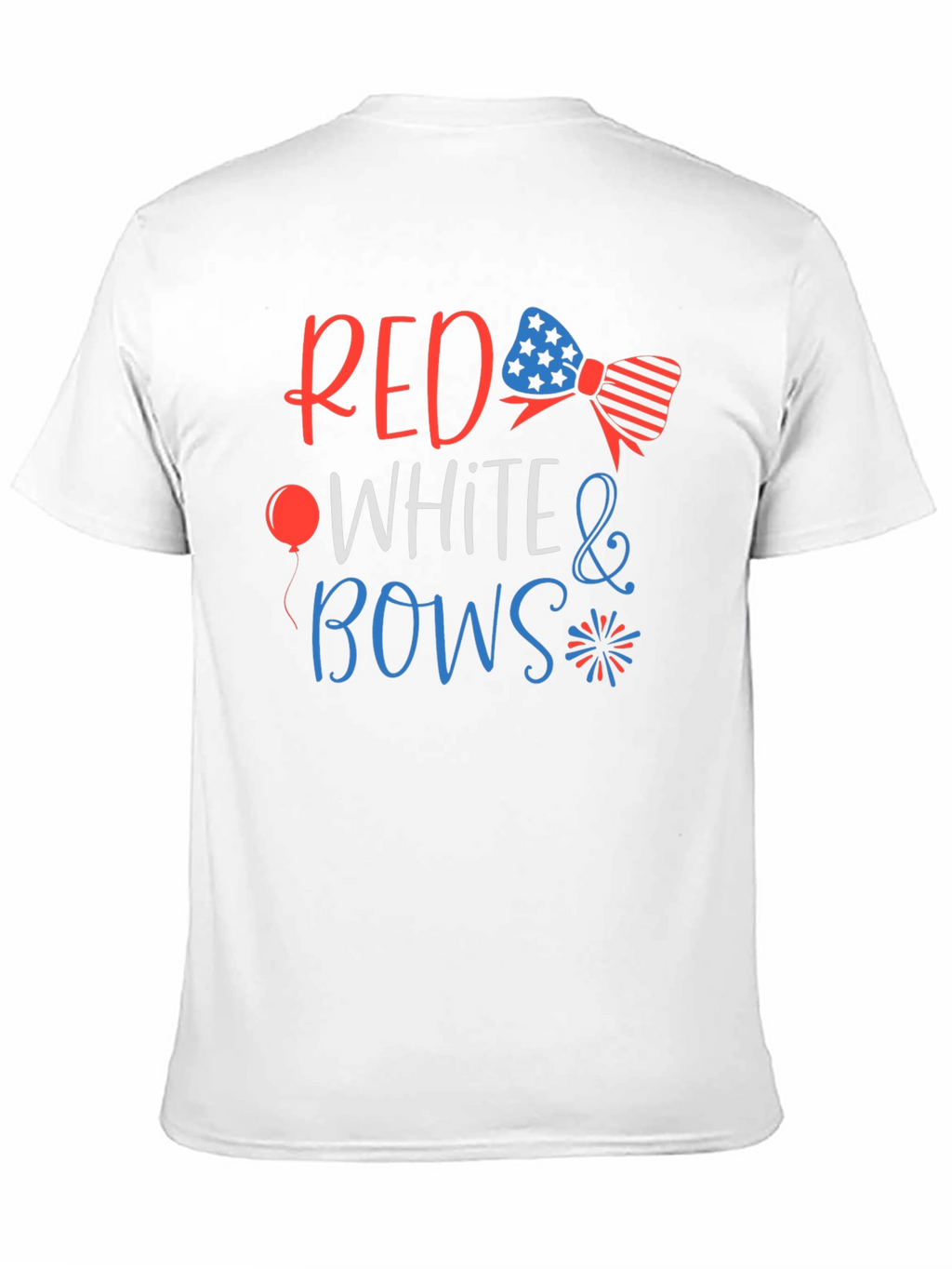 Red White & Bows Patriotic Graphic T-Shirt