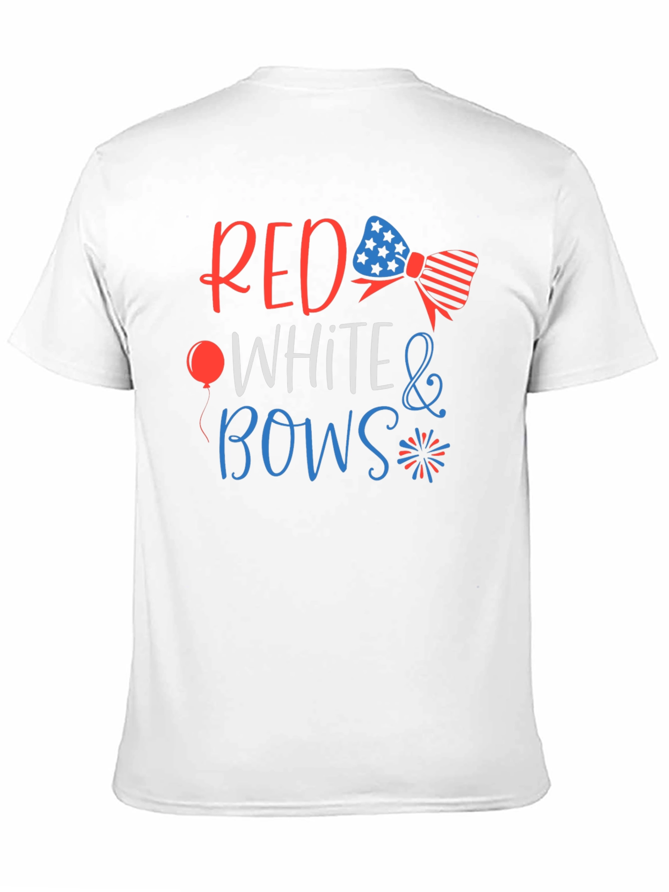 Red White & Bows Patriotic Graphic T-Shirt