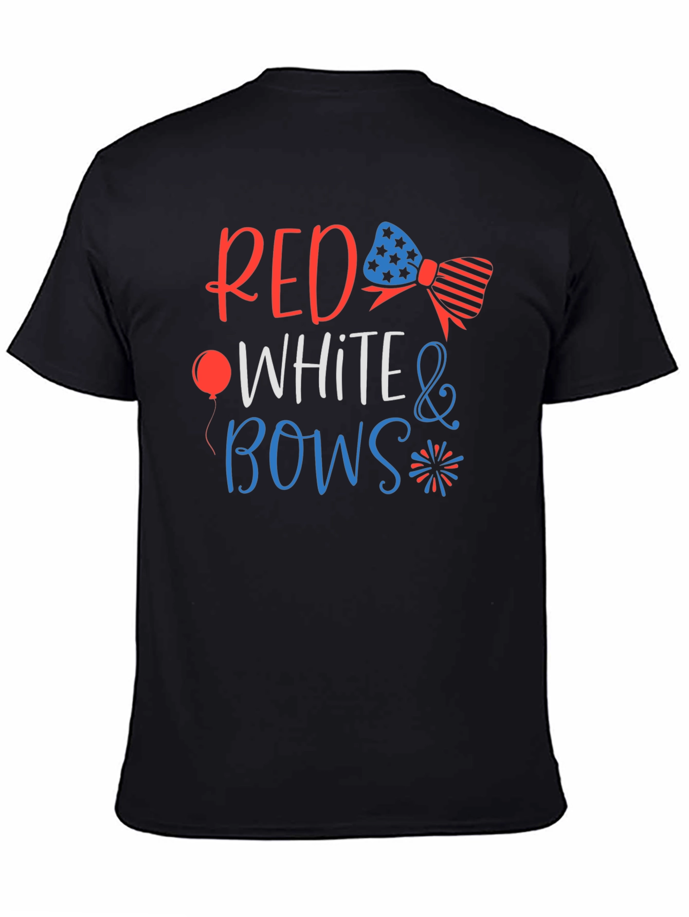 Red White & Bows Patriotic Graphic T-Shirt