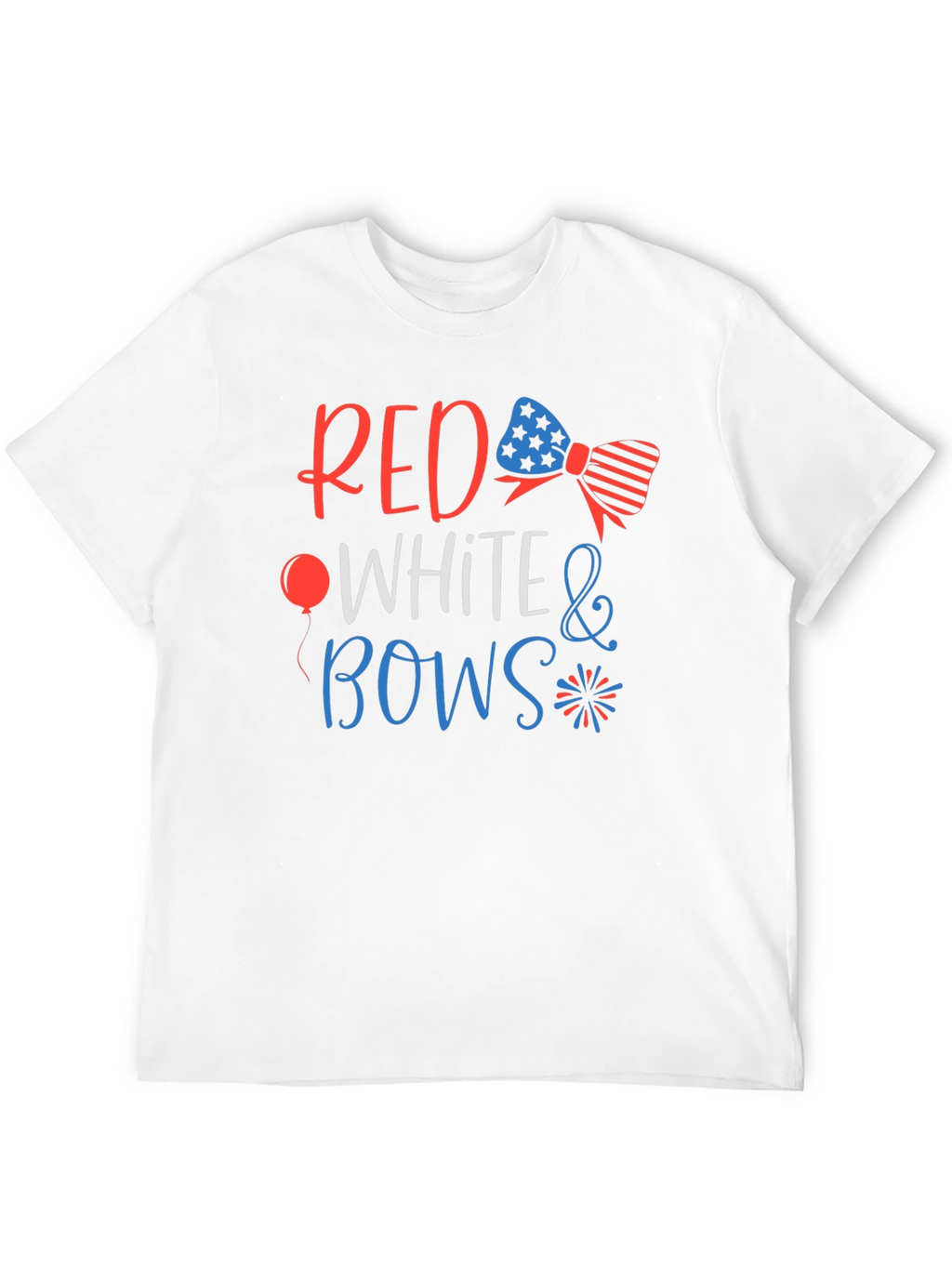 Red White & Bows Patriotic Graphic T-Shirt
