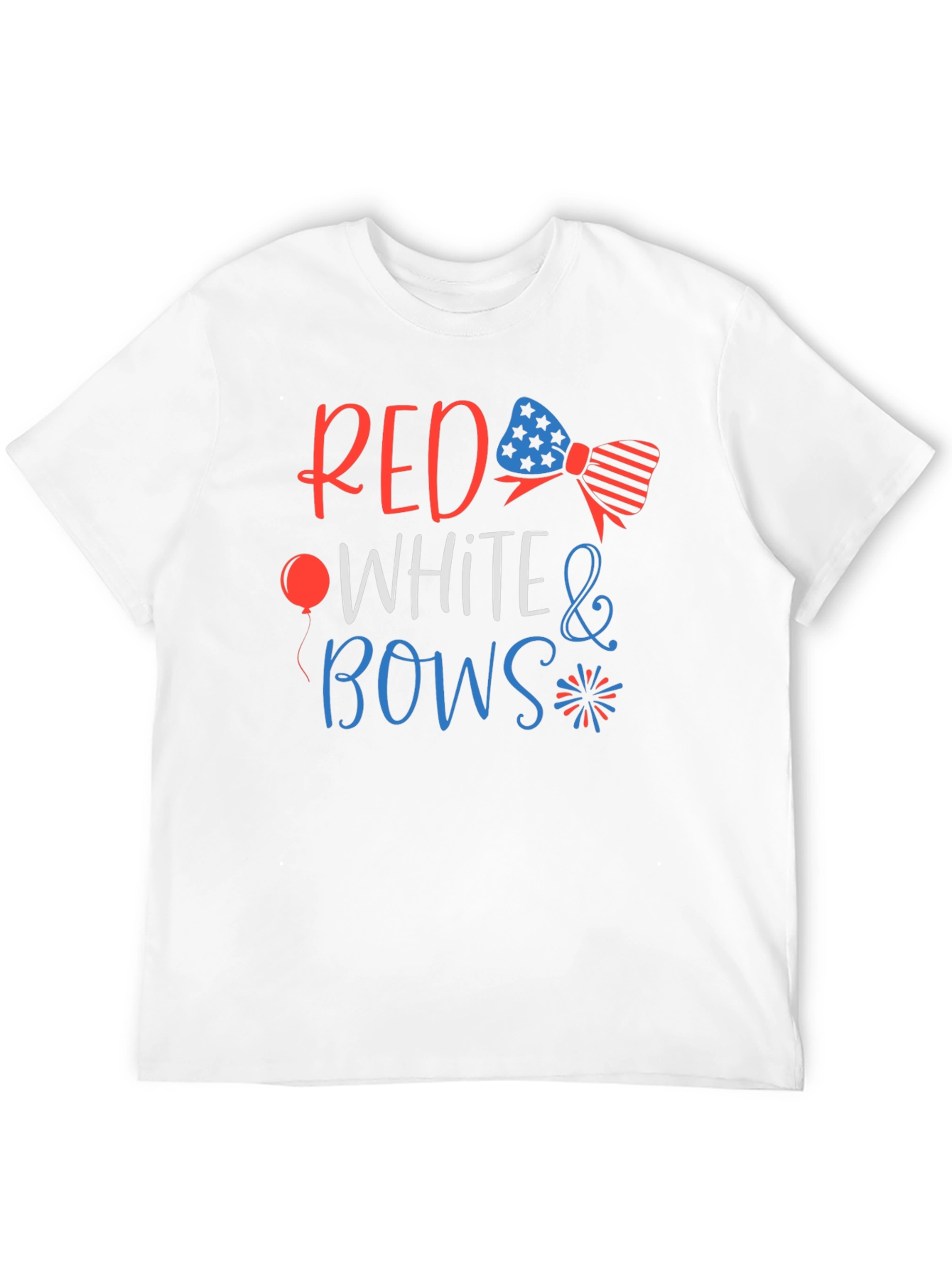 Red White & Bows Patriotic Graphic T-Shirt