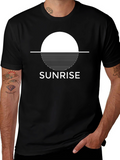 Sunrise Graphic Tee - Modern Minimalist T-Shirt