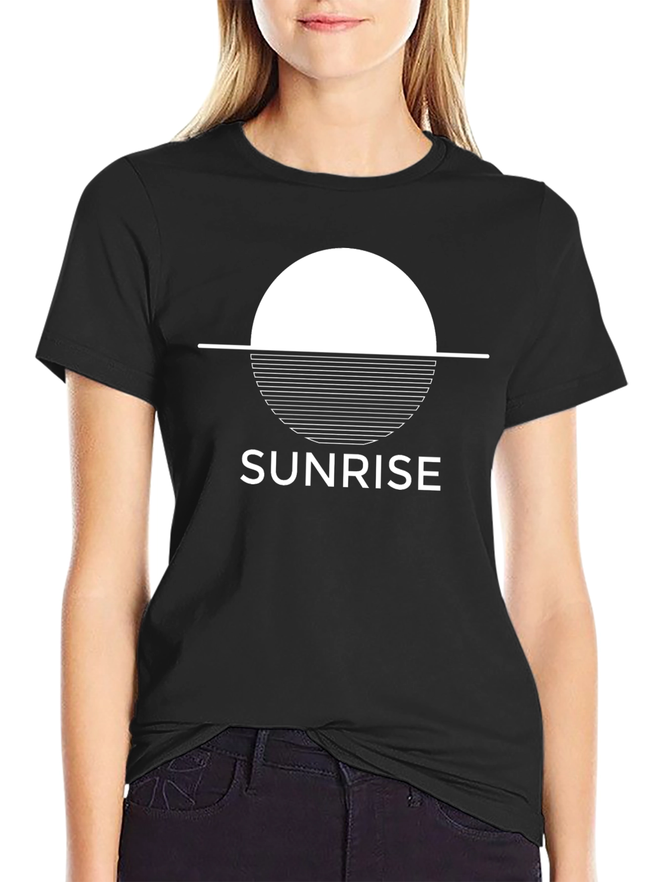 Sunrise Graphic Tee - Modern Minimalist T-Shirt