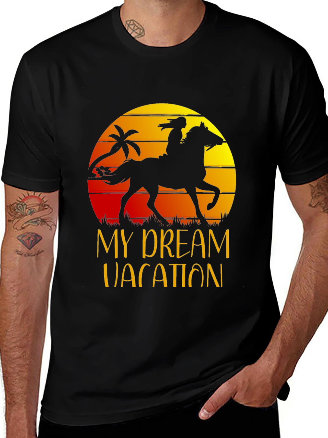 My Dream Vacation T-Shirt Horse Rider