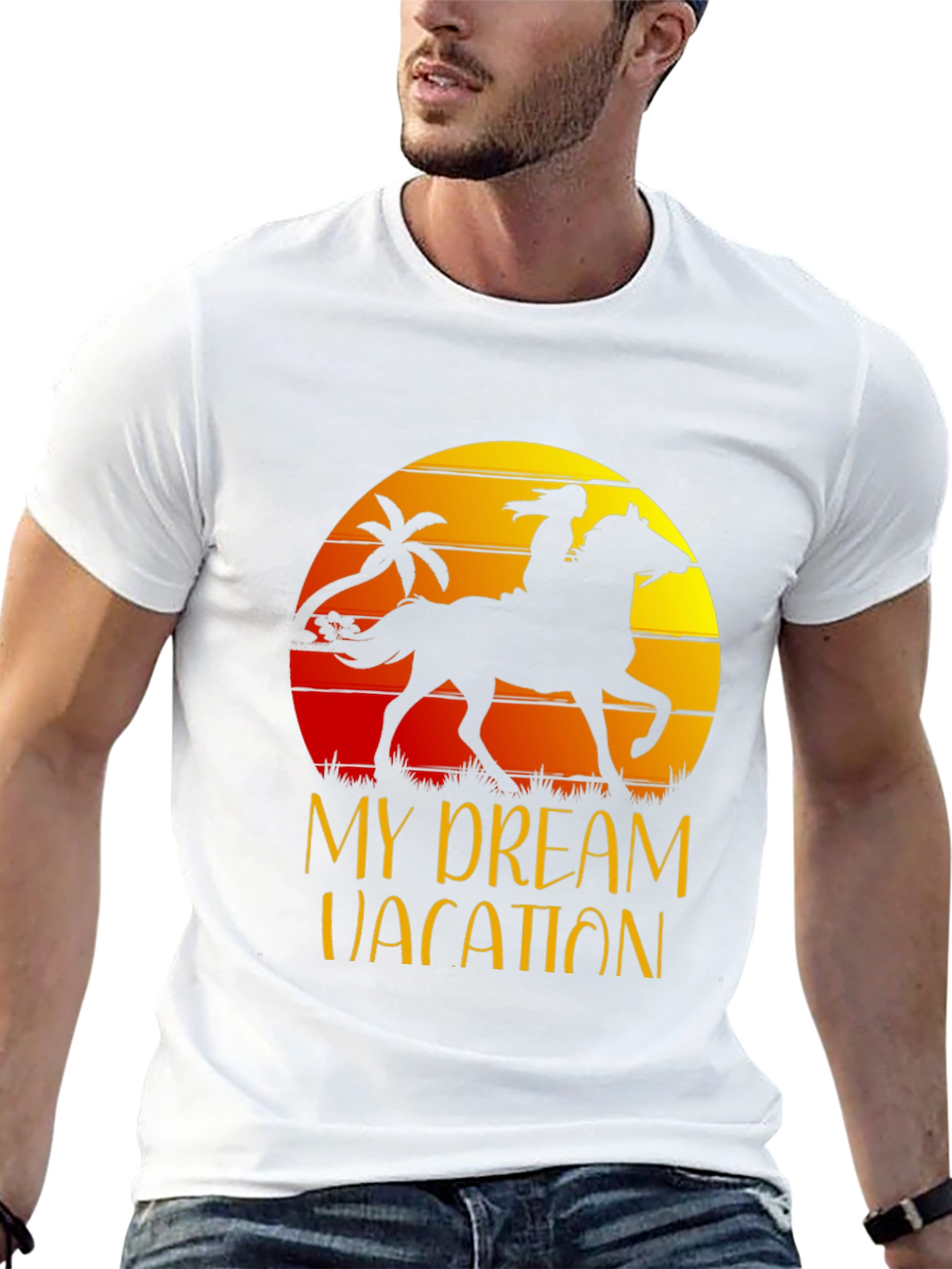 My Dream Vacation T-Shirt Horse Rider