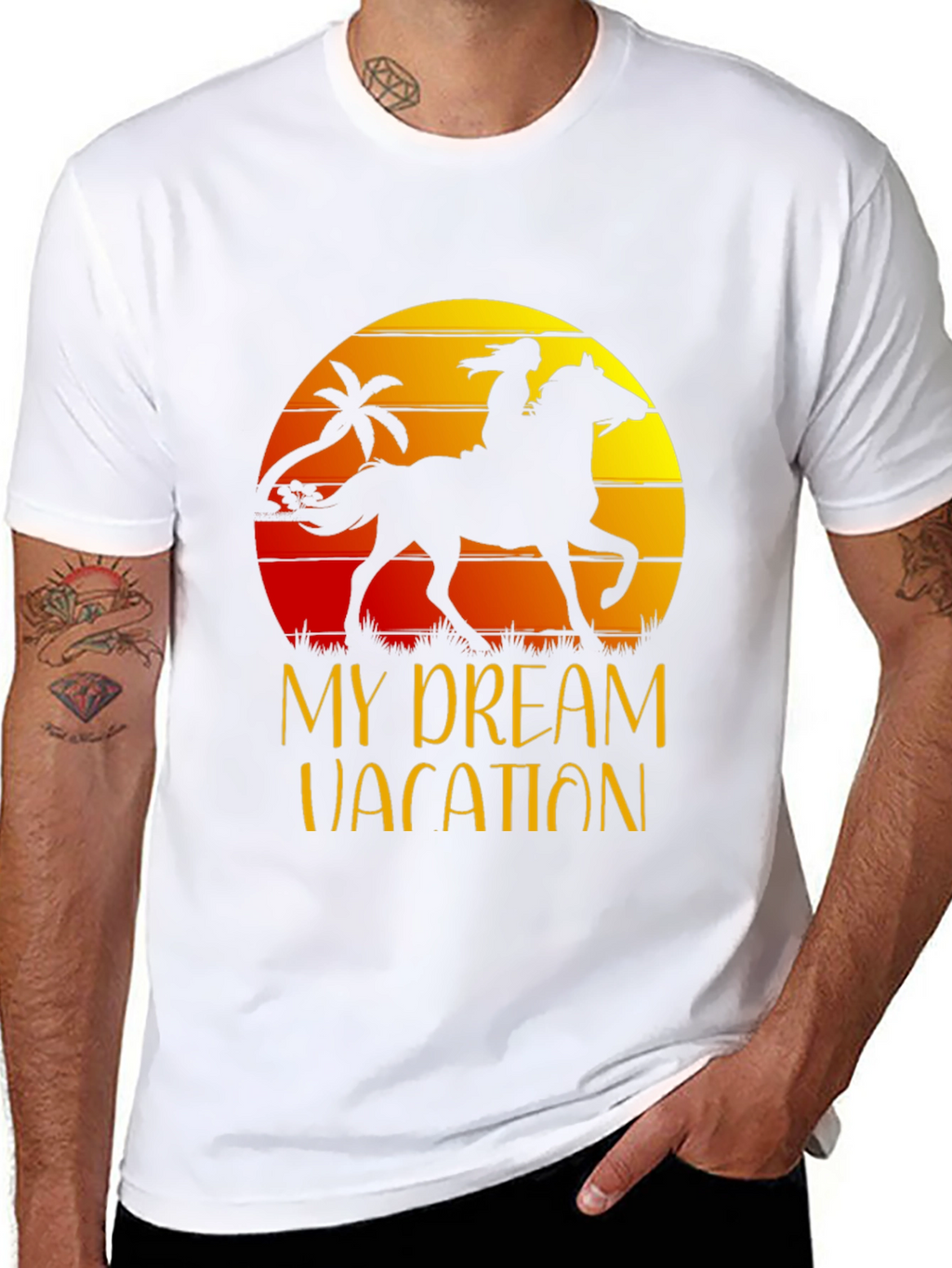 My Dream Vacation T-Shirt Horse Rider