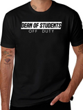 Dean of Students Off Duty Black T-Shirt