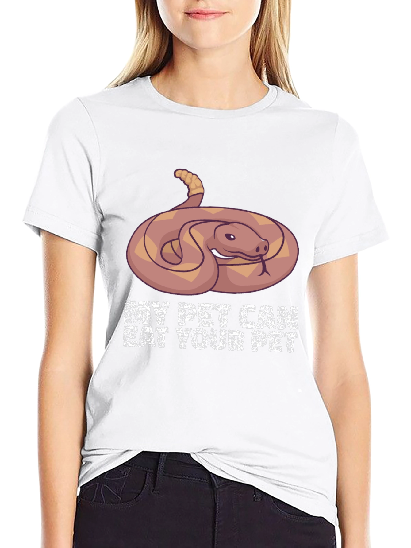 My Pet Can Eat Your Pet Snake Graphic T-Shirt