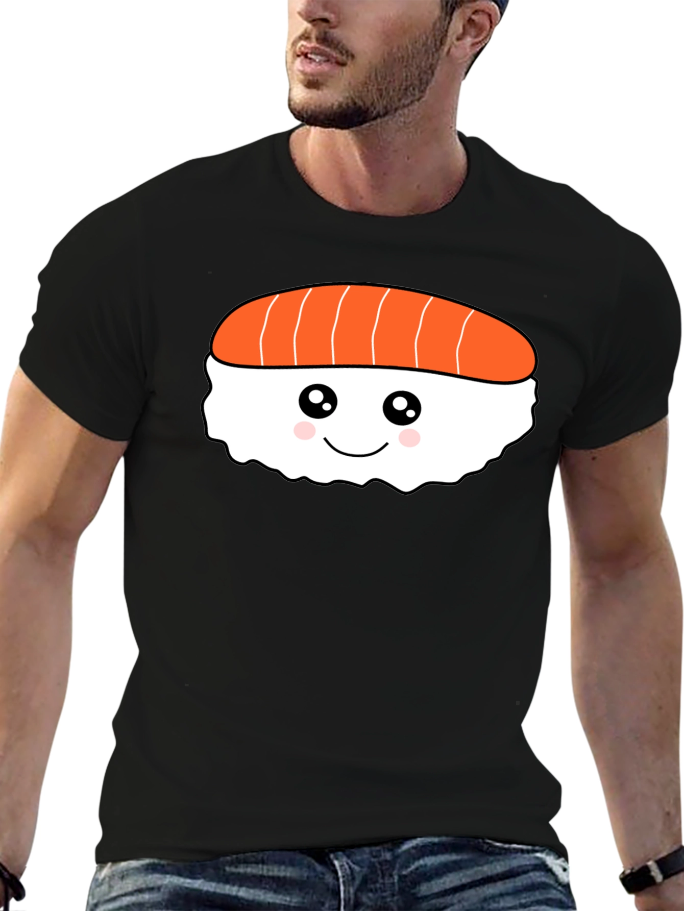 Sushi Graphic Black T-Shirt