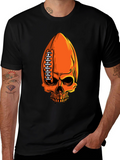 Skull Football T-Shirt - Spooky Sportswear