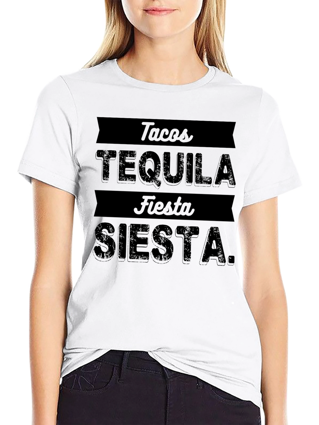Tacos Tequila Fiesta Siesta Graphic T-Shirt