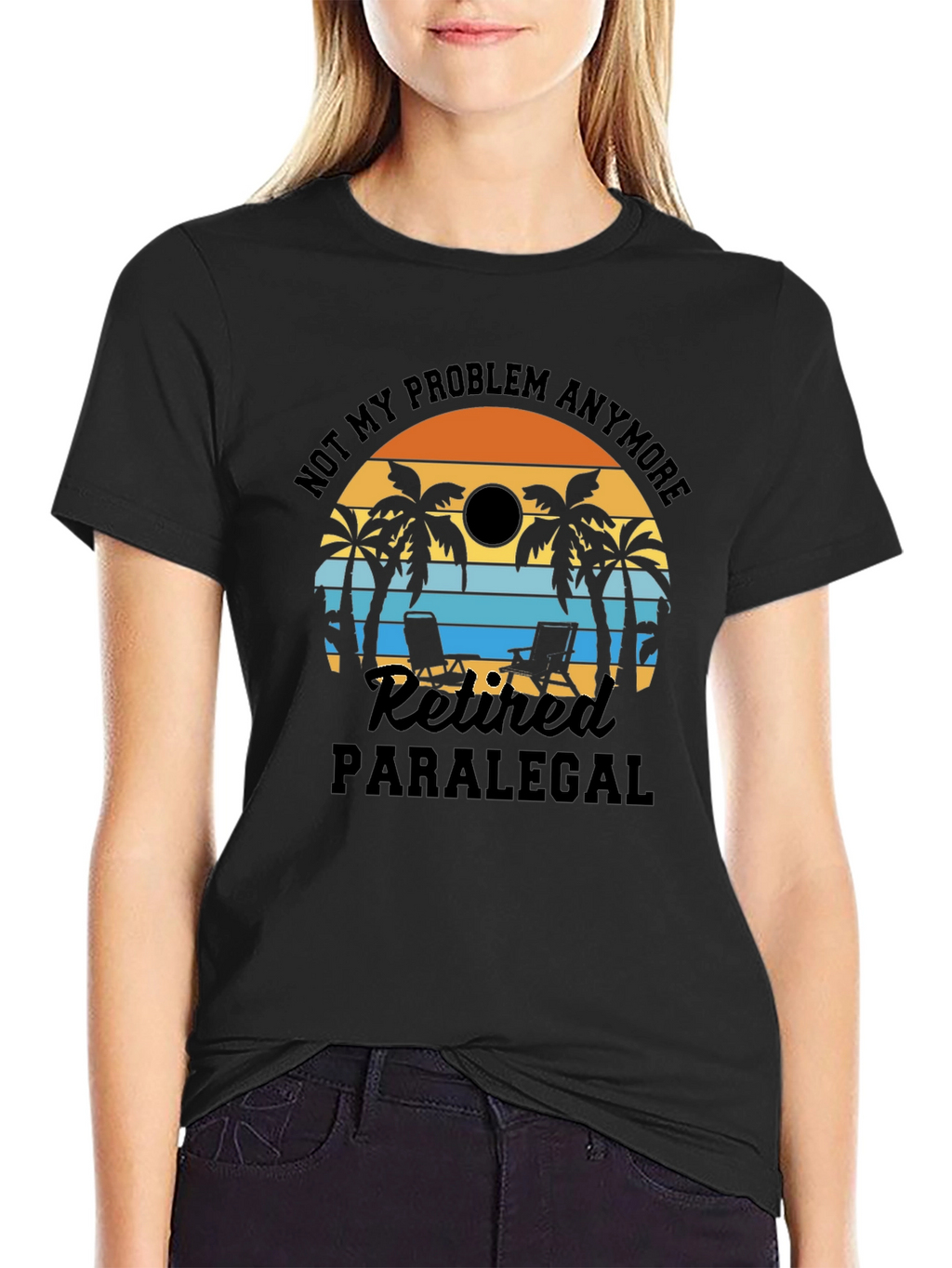 Retired Paralegal Beach T-Shirt