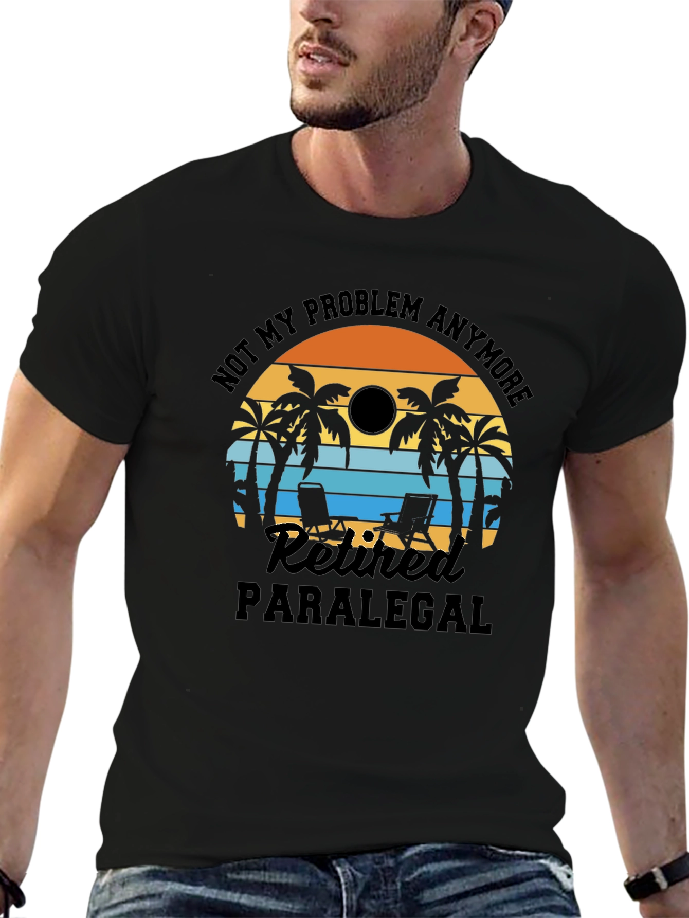 Retired Paralegal Beach T-Shirt