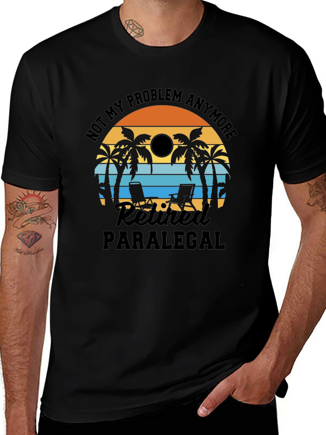 Retired Paralegal Beach T-Shirt