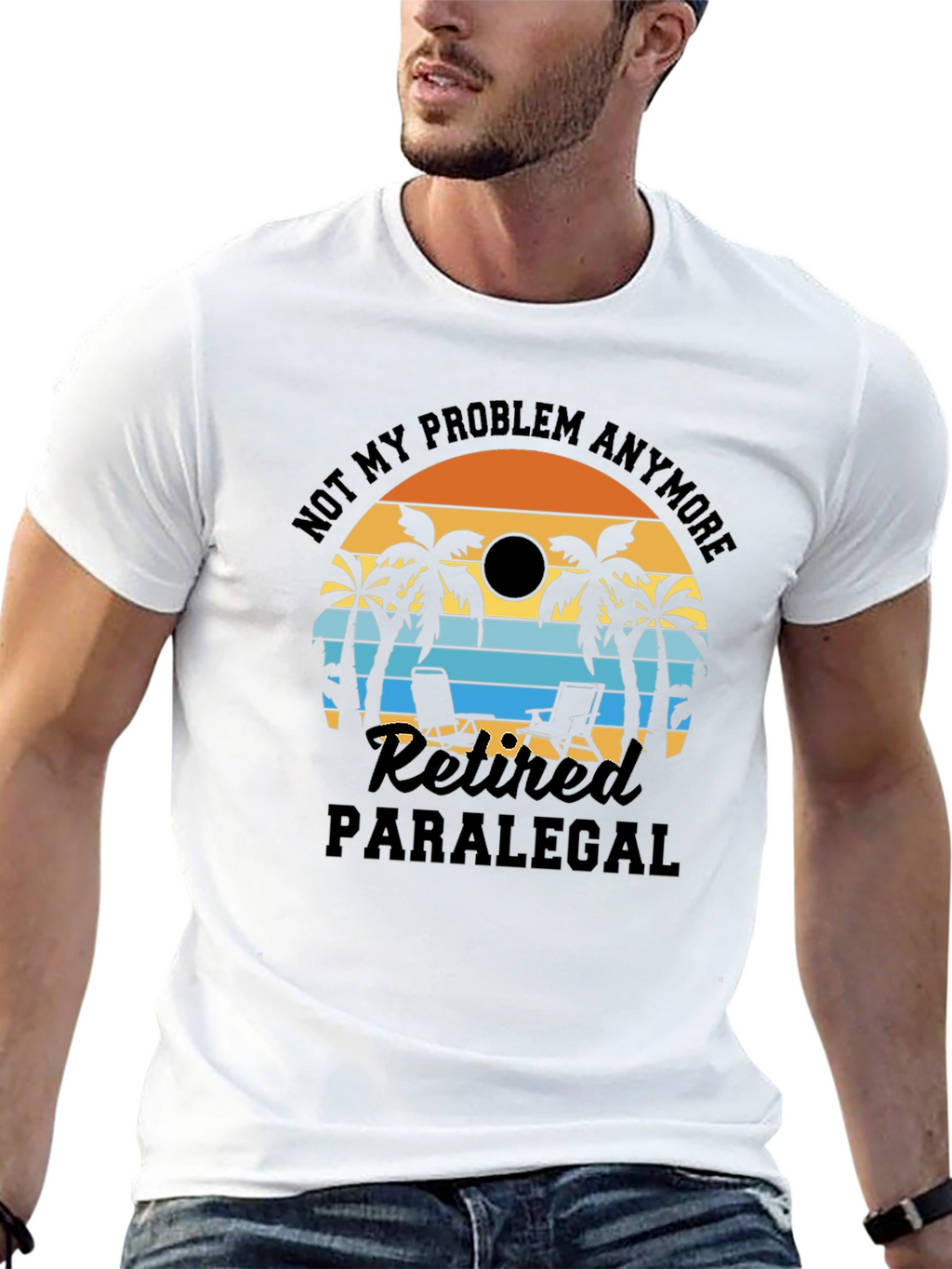 Retired Paralegal Beach T-Shirt