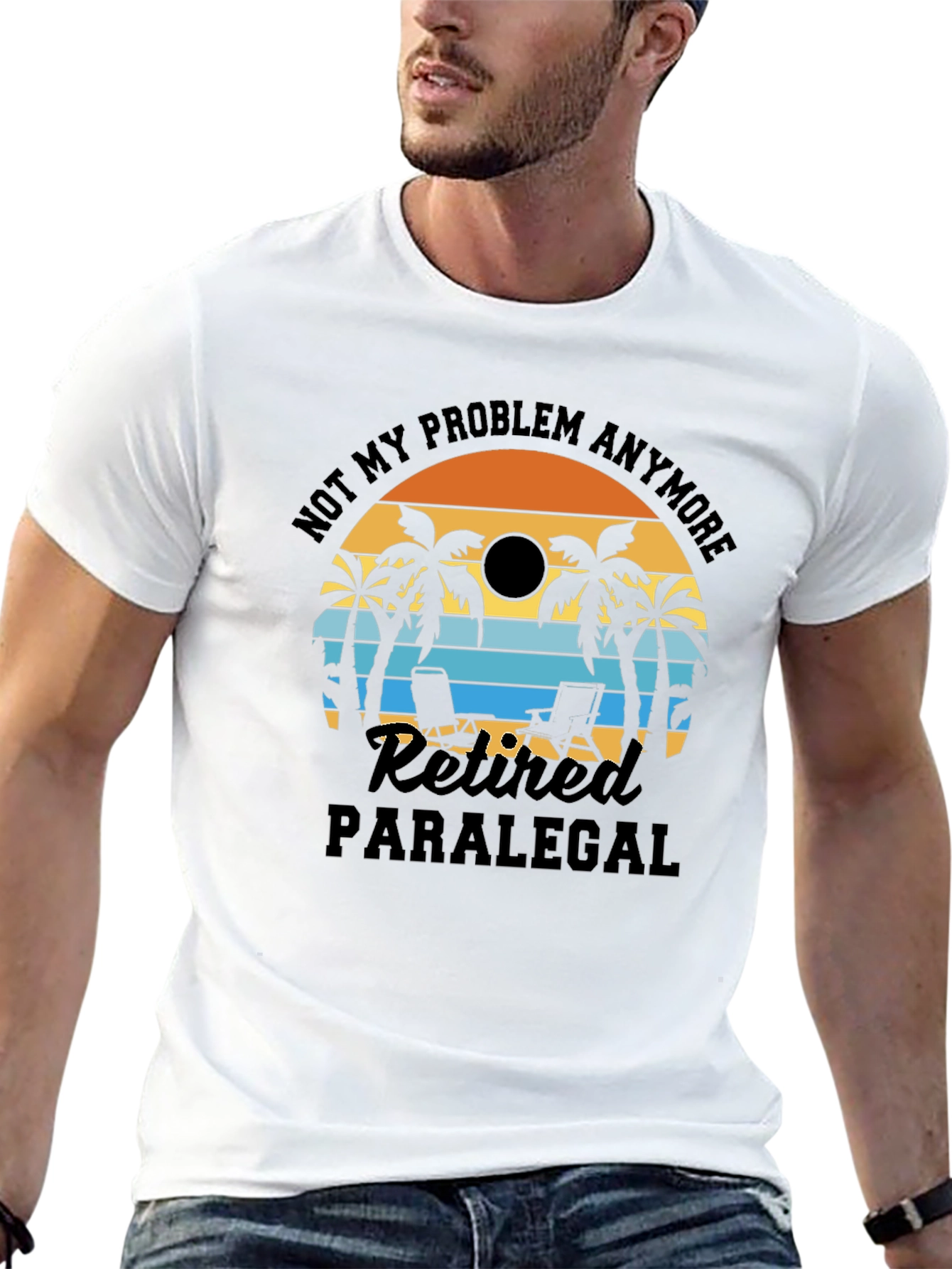 Retired Paralegal Beach T-Shirt