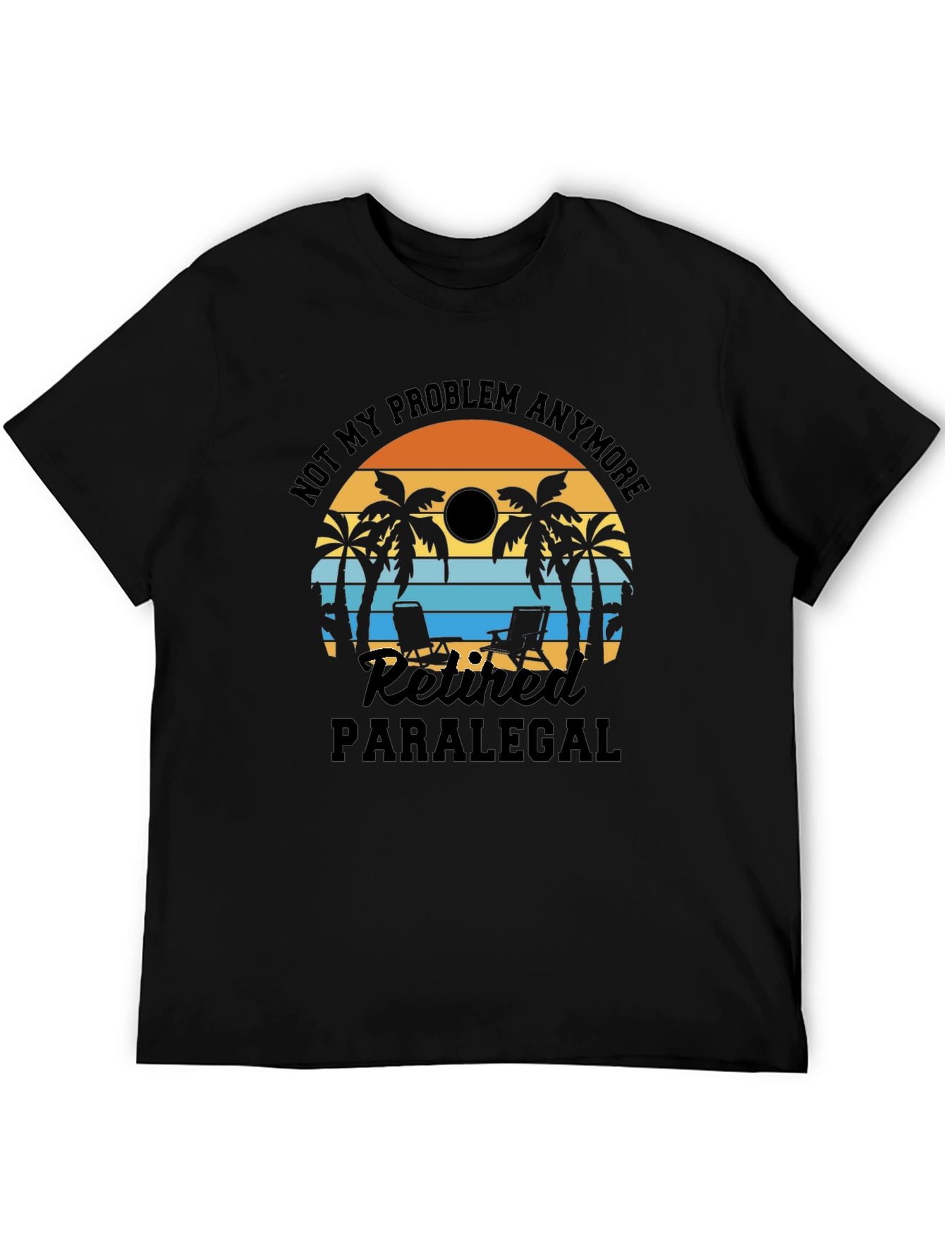 Retired Paralegal Beach T-Shirt