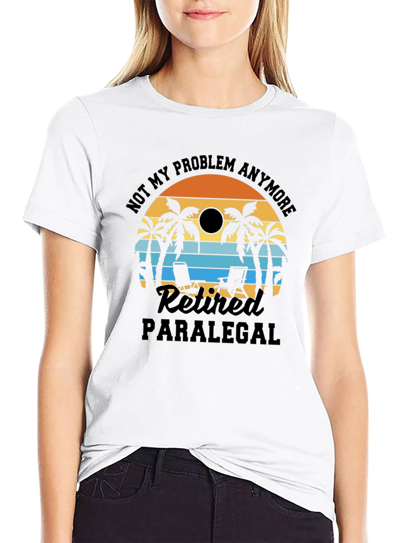 Retired Paralegal Beach T-Shirt