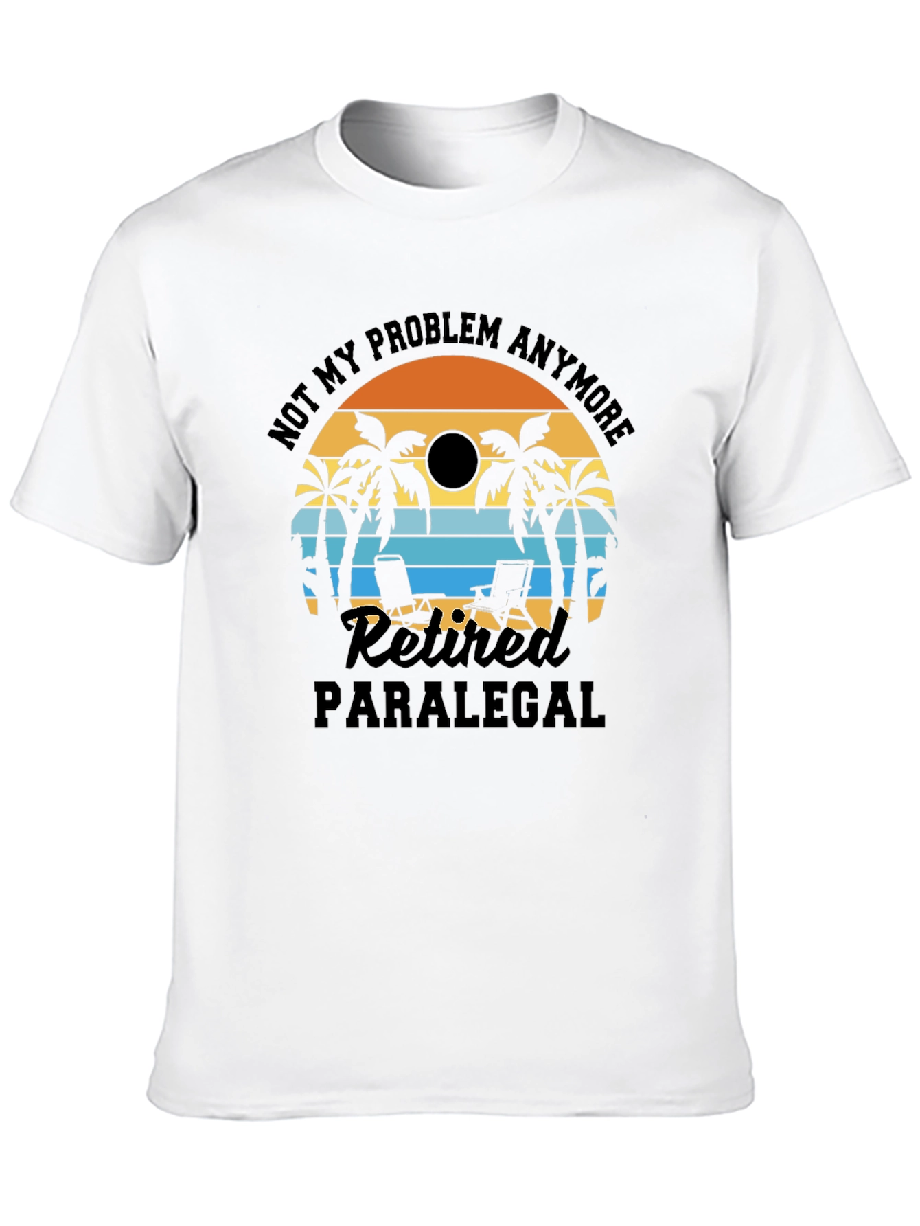 Retired Paralegal Beach T-Shirt
