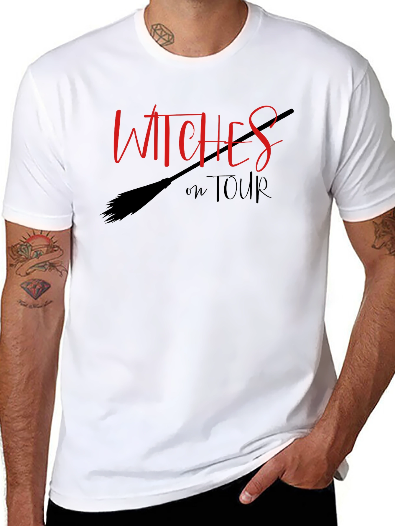 Witches on Tour Black Graphic Tee
