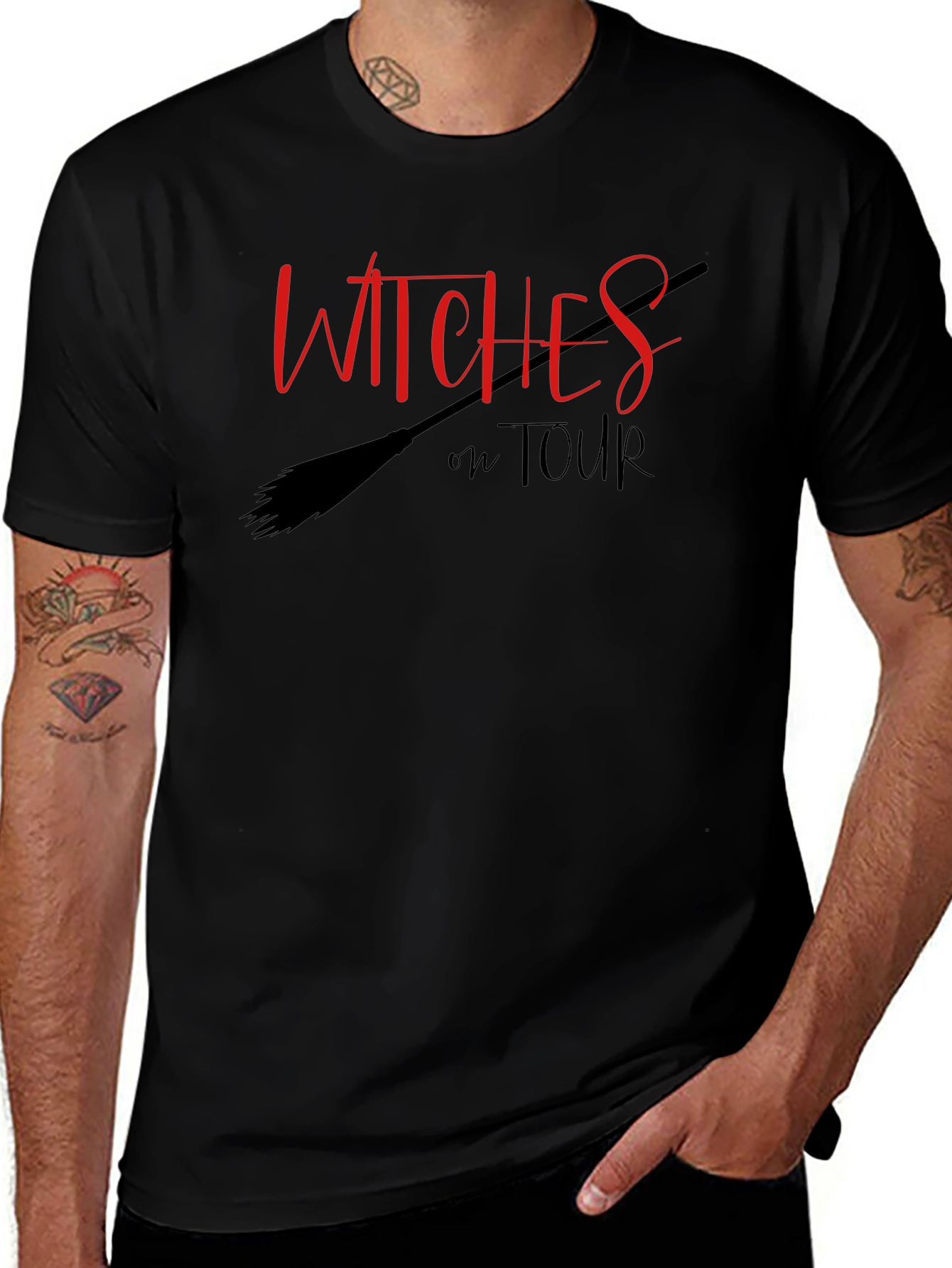 Witches on Tour Black Graphic Tee