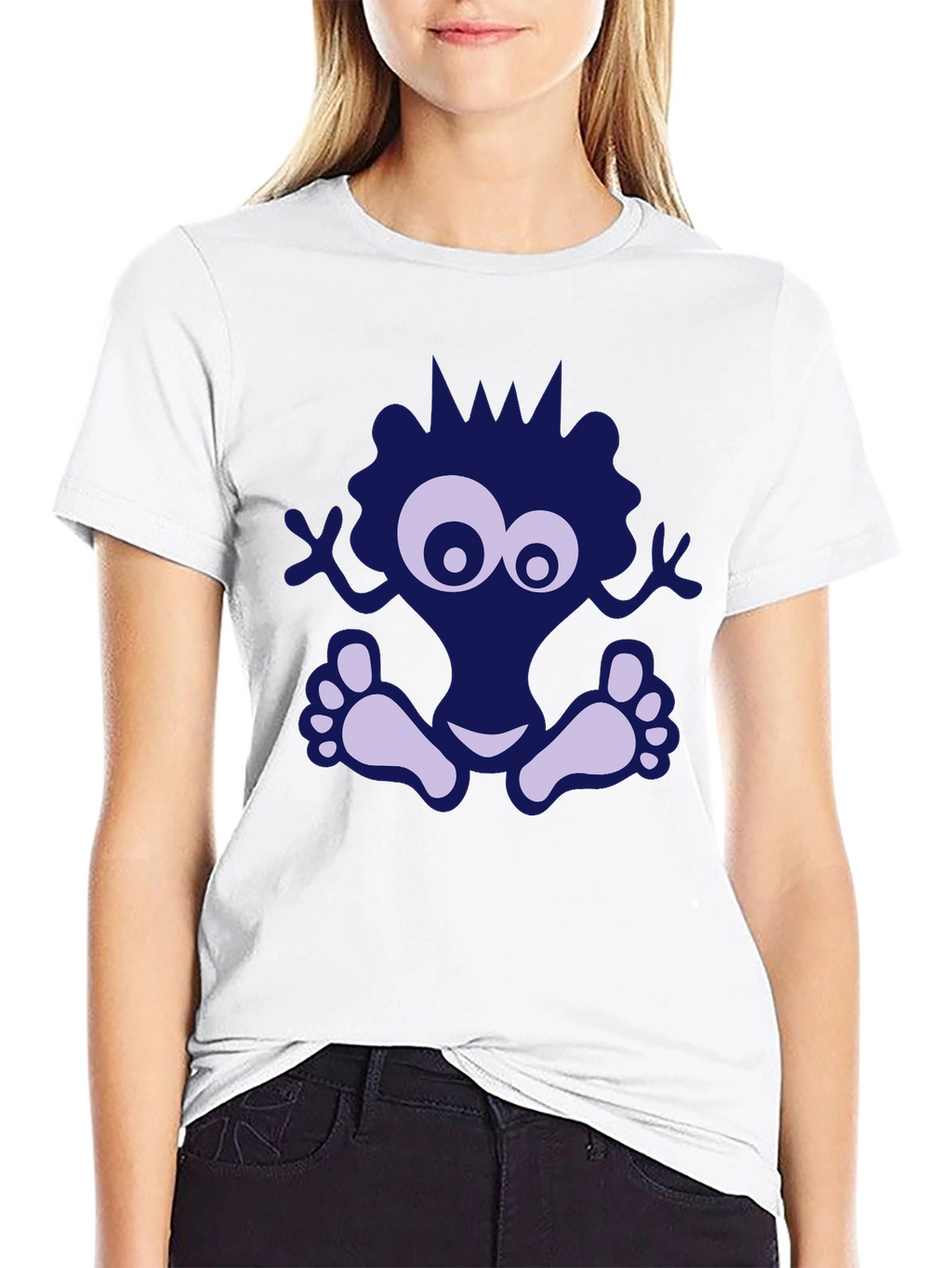 Funky Monster Graphic Black T-Shirt